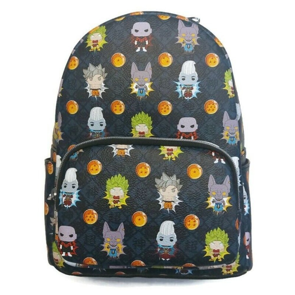 Funko Pop Dragonball Z Super MINI Backpack Black Multi-Color 11" x 9" Ages 8+